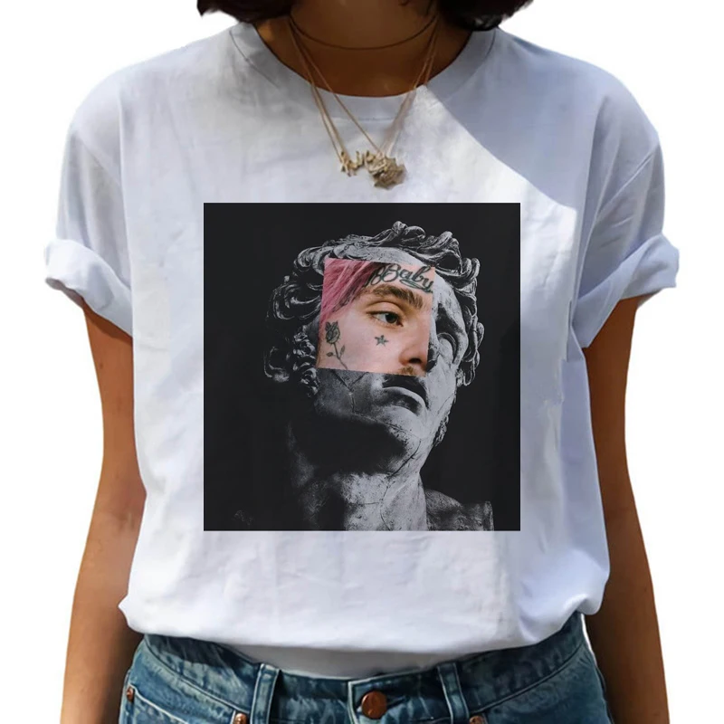 Lil Peep Harajuku Хип Хоп футболки для женщин Cry Baby Ullzang модная футболка 90s Графический Hell мальчик футболка Топ-безрукавка в уличном стиле для женщин