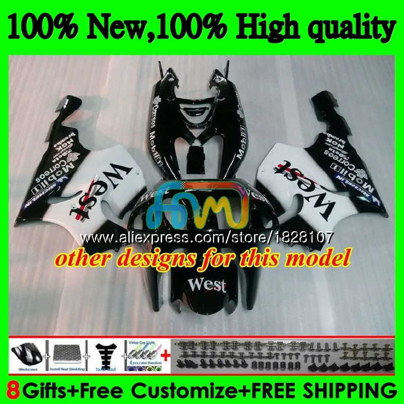 Gloss black Body For KAWASAKI ZX-7R ZX750 ZX 7R ZX-750 5BS.1 750 7 R ZX7R 96 97 98 99 03 1996 1997 1998 1999 2003 Fairings | Автомобили и
