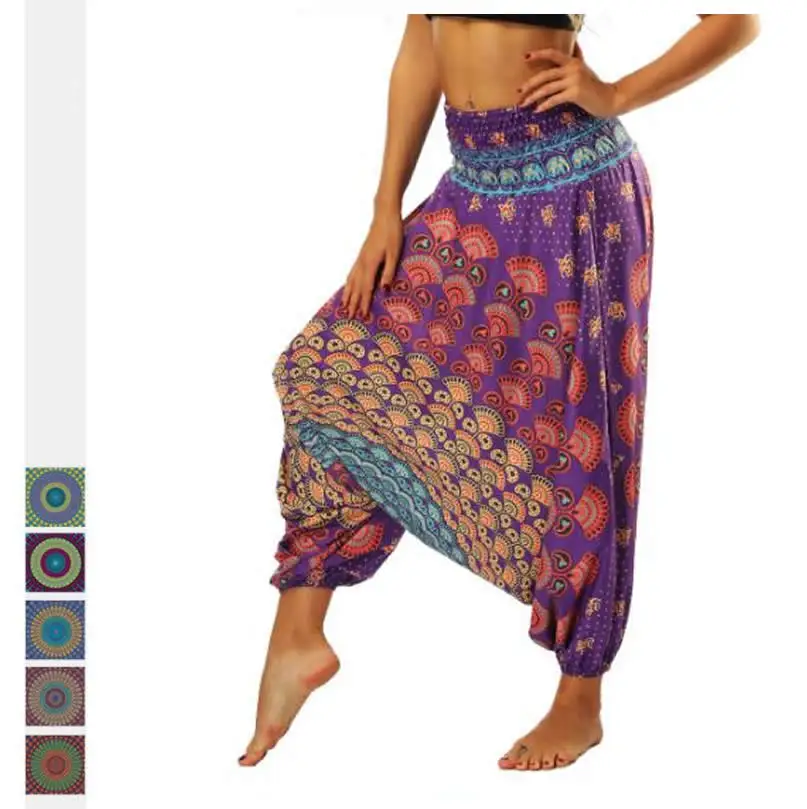 Повседневные свободные шаровары для женщин 2020 мешковатые Цыганские хиппи штаны