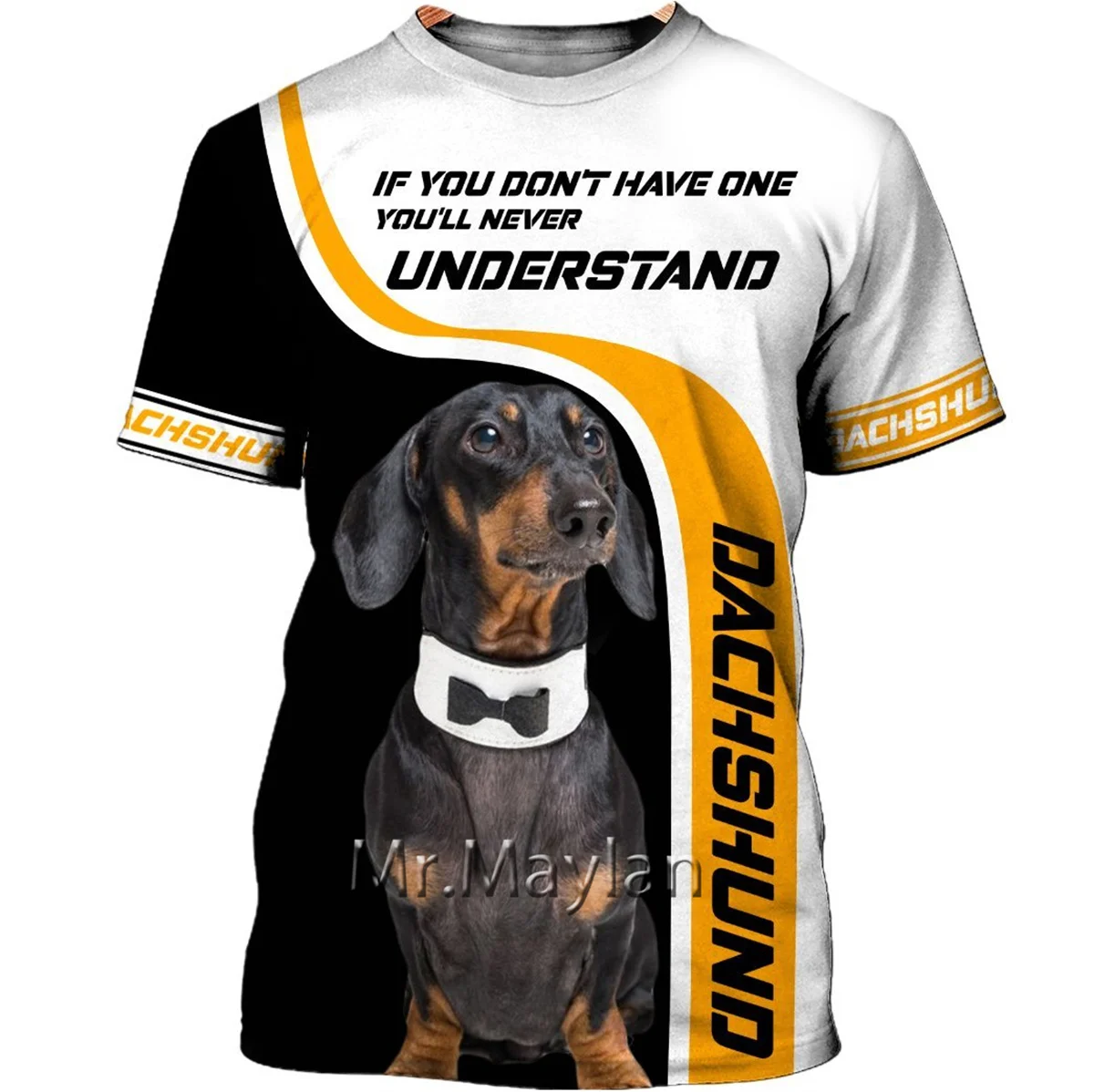 

Unisex Dachshund 3D Printed Summer Sports Short-sleeved T-shirt Fashion Streetwear Oversized 5XL Anime Clothing Gym Clothing A14