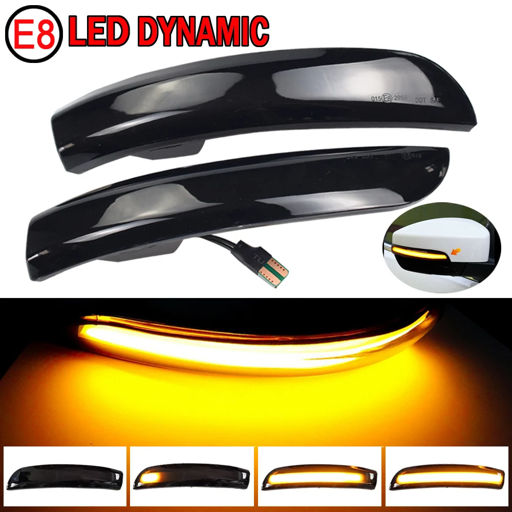 

2pcs For Ford Kuga / Escape 2013-2018 Dynamic LED Turn Signal Blinker Mirror Light