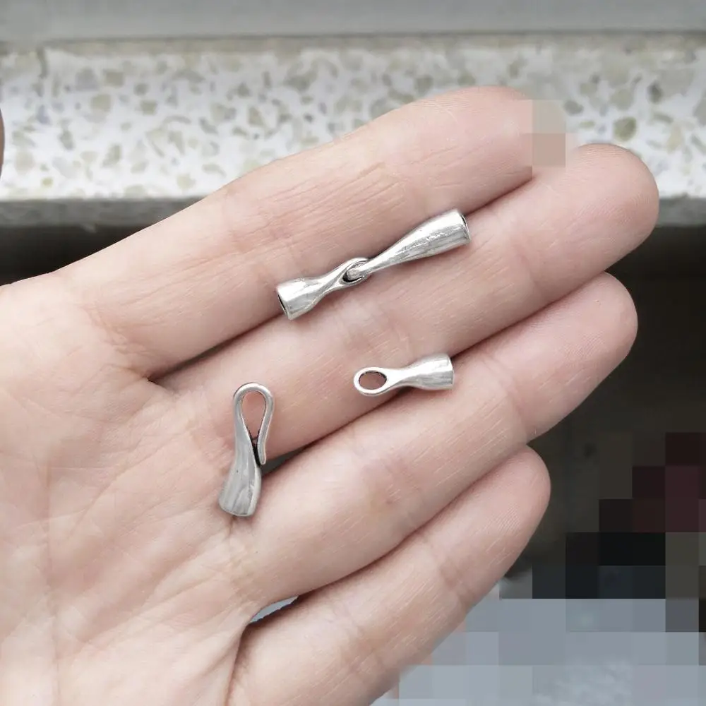 Застежки и крючки подходят для круглых веревочных браслетов 3 мм товары