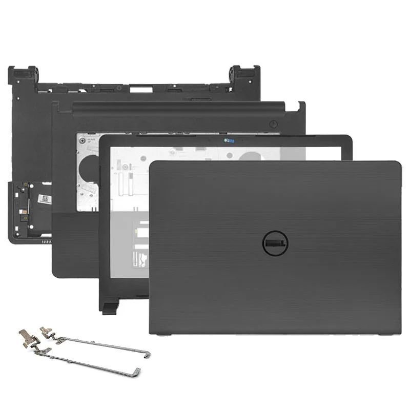 

New For Dell Vostro 14 V3458 V3459 3458 3459 LCD Back Cover Front Bezel Hinges Palmrest Bottom Base Case Door Cover Black