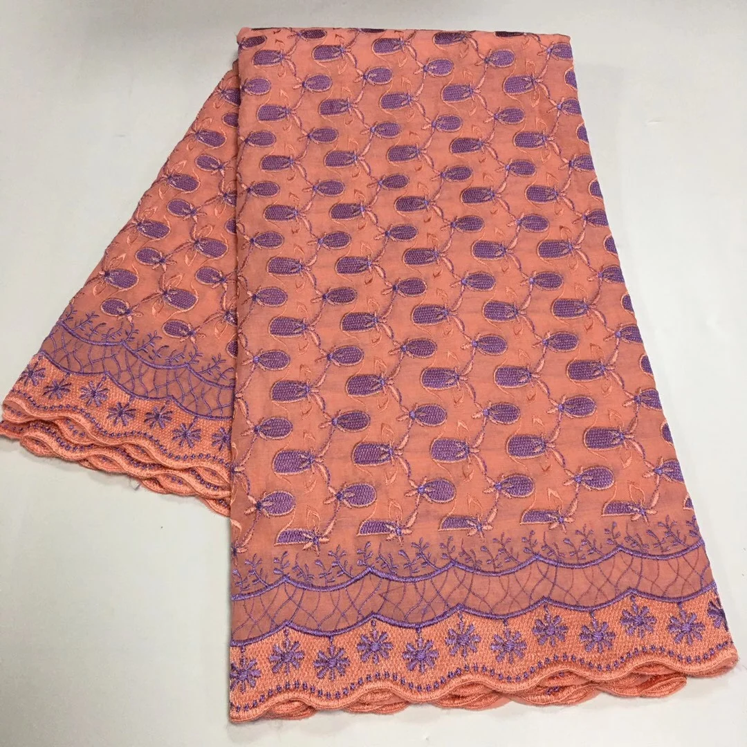 Дешевая африканская кружевная ткань 2021 нигерийская хлопковая швейцарская вуаль