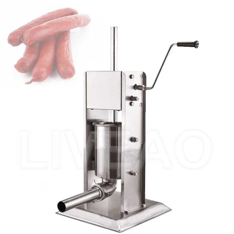 

Stainless Steel Homemade Sausage Stuffer Sausage Filling Machine Sausage Syringe Meat Filler Maker Meat Filling Equipment