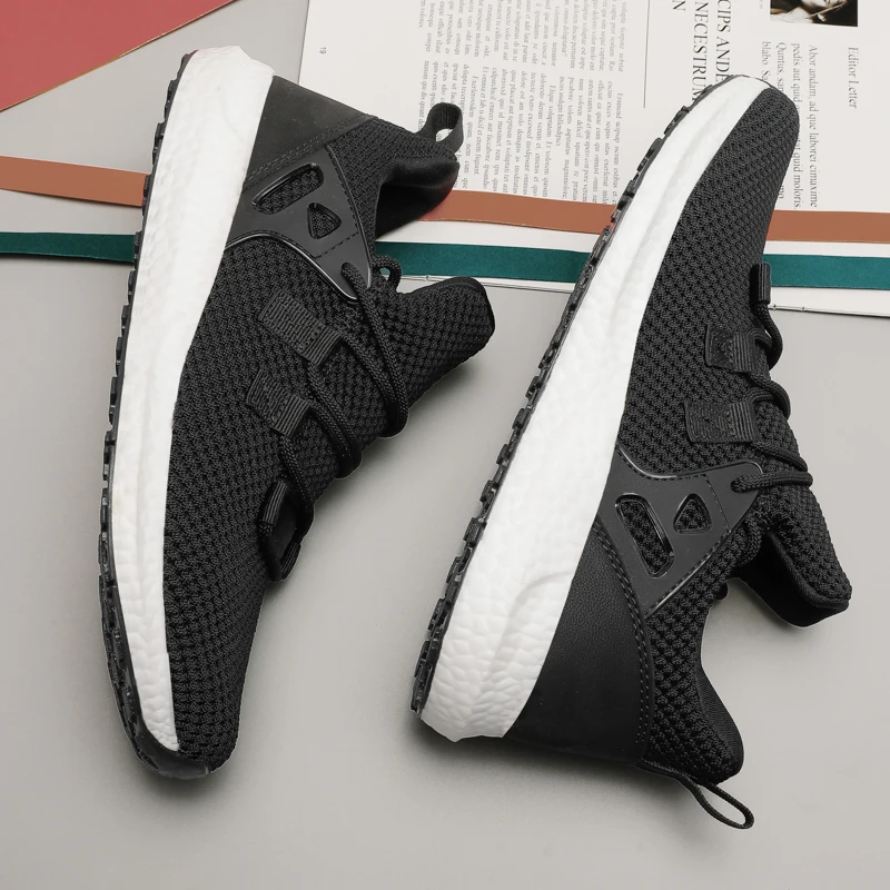 

Men Casual Shoes Sneakers Fashion Light Breathable Trainers For Comfortable Mens Hot Sale Causal 2020 Woven Sneakers-for-men
