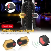 bike tail light bike turn signals front and rear light with smart wireless remote control safety warning light bike accessories
