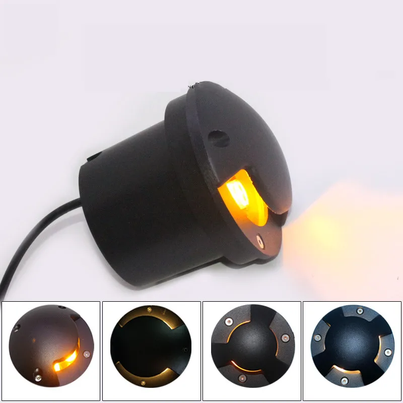 12V Подземный светодиодный светильник RGB 9 Вт шаг Лестницы встраиваемый Настенный