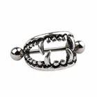 Модные пирсинг драгоценный камень проложенный круг щит пирсинг кольца тела ювелирные изделия для женщин девушек пирсинг для соска женщин