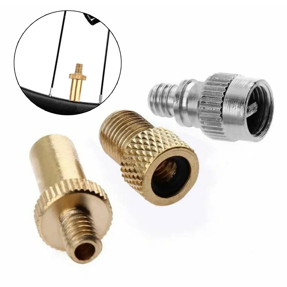 

VS3 Set Ventiladapter Fahrrad Ventil Adapter Dunlop Autoventil SV AV DV American Valve To Presta Valve Adapter