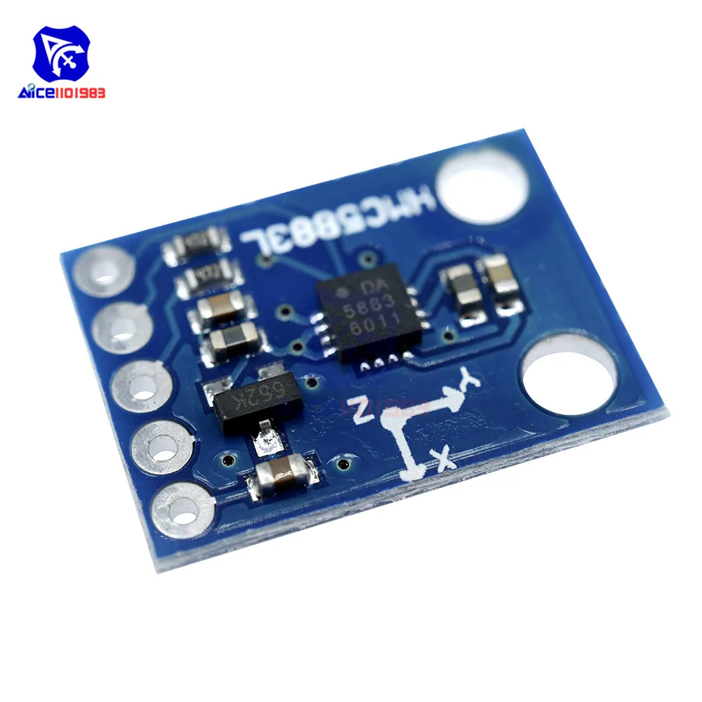Diymore GY 273 HMC5883L Тройная Ось Компас магнитометр сенсор модуль три оси магнитное поле