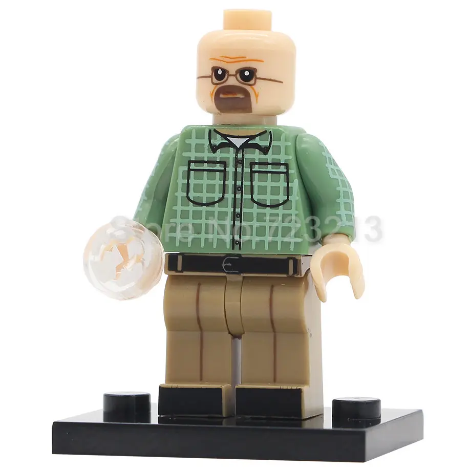 Walter White Одиночная во все тяжкие Волтер Уайт Джесси ТВ рисунок Убить Билла Vol.1 ума Турман строительные блоки модель кирпичи игрушки подарки - Цвет: Walter White