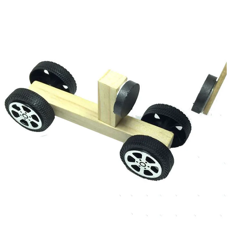

Новинка DIY изобретения Магнитный автомобиль наука игрушки деликатная сборка Наука Технология Физика Эксперимент обучающая игрушка