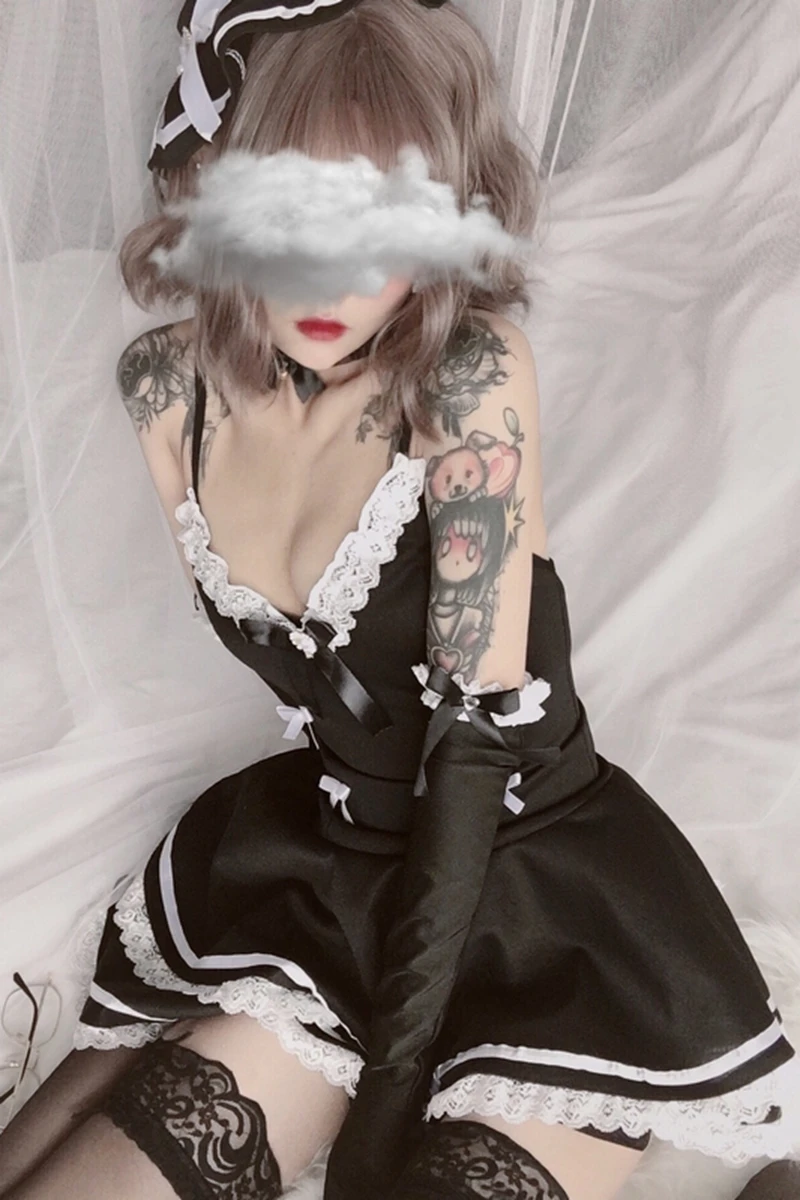 

Sexy Pajamas Sexy Tease Bed Passion Maid Uniform Temptation Free Lingerie Summer Princess Dress Women Night Gowns cosplay