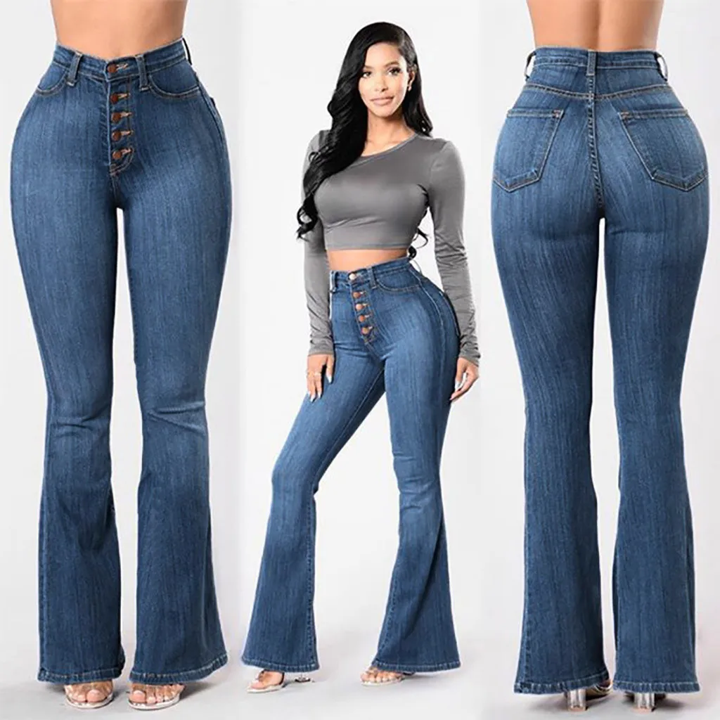 Осенние джинсы SAGACE с высокой талией и широкими штанинами свободные джинсовые