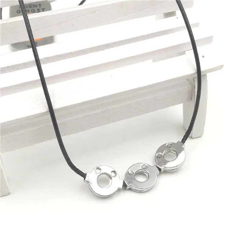 Аниме Итачи Учиха Косплей титановая сталь 3 петли ожерелье Модные женские