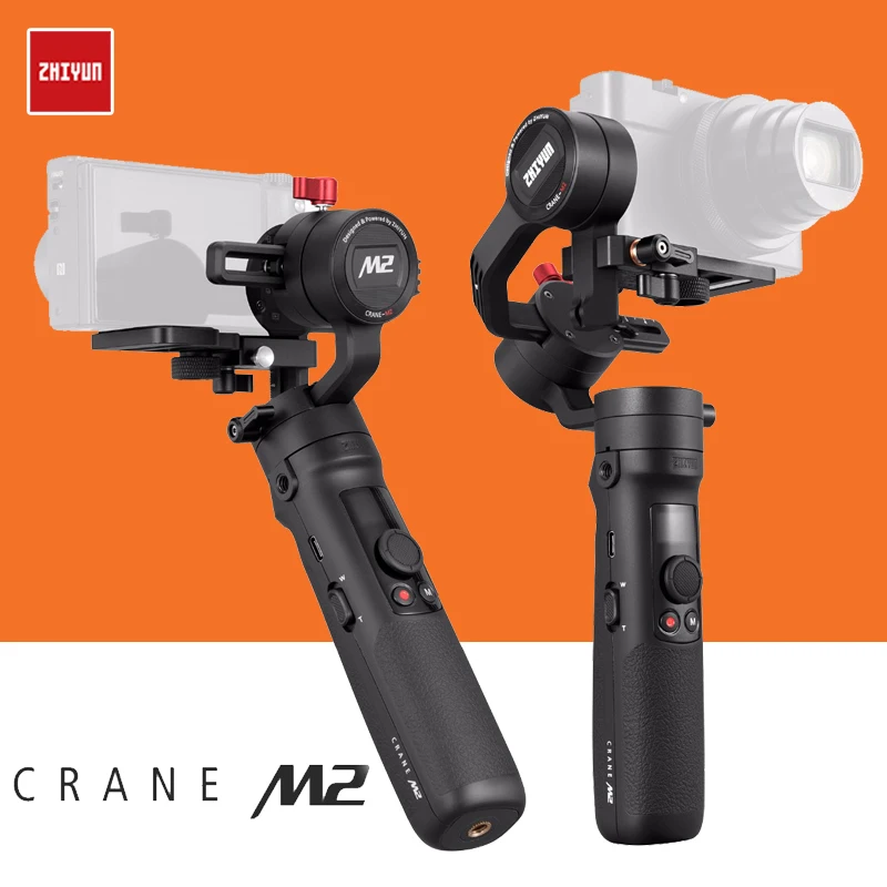 

3-осевой портативный карданный подвес ZHIYUN Crane M2 для смартфона, универсальный стабилизатор для беззеркальной экшн-камеры