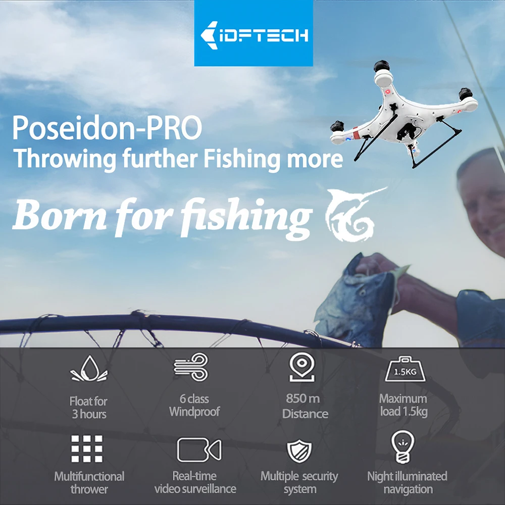 IDEAFLY рыболовный Дрон с камерой 1080P gps позиционирование 850m 5G WiFi передача 1,5 кг нагрузка бросок приманка рыболовные игрушечные Квадрокоптеры