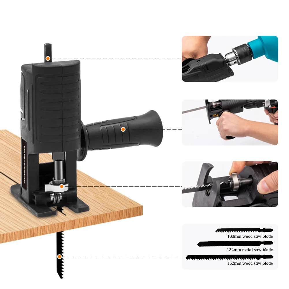 

Modified Electric Chainsaw Electric Reciprocating Saw Pruning Saw Electric Drill Household Saber Saws Power Drill To Jig Saws