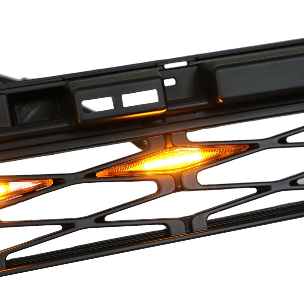 4 предмета в комплекте ярко-желтого цвета передняя решетка огни Светодиодный