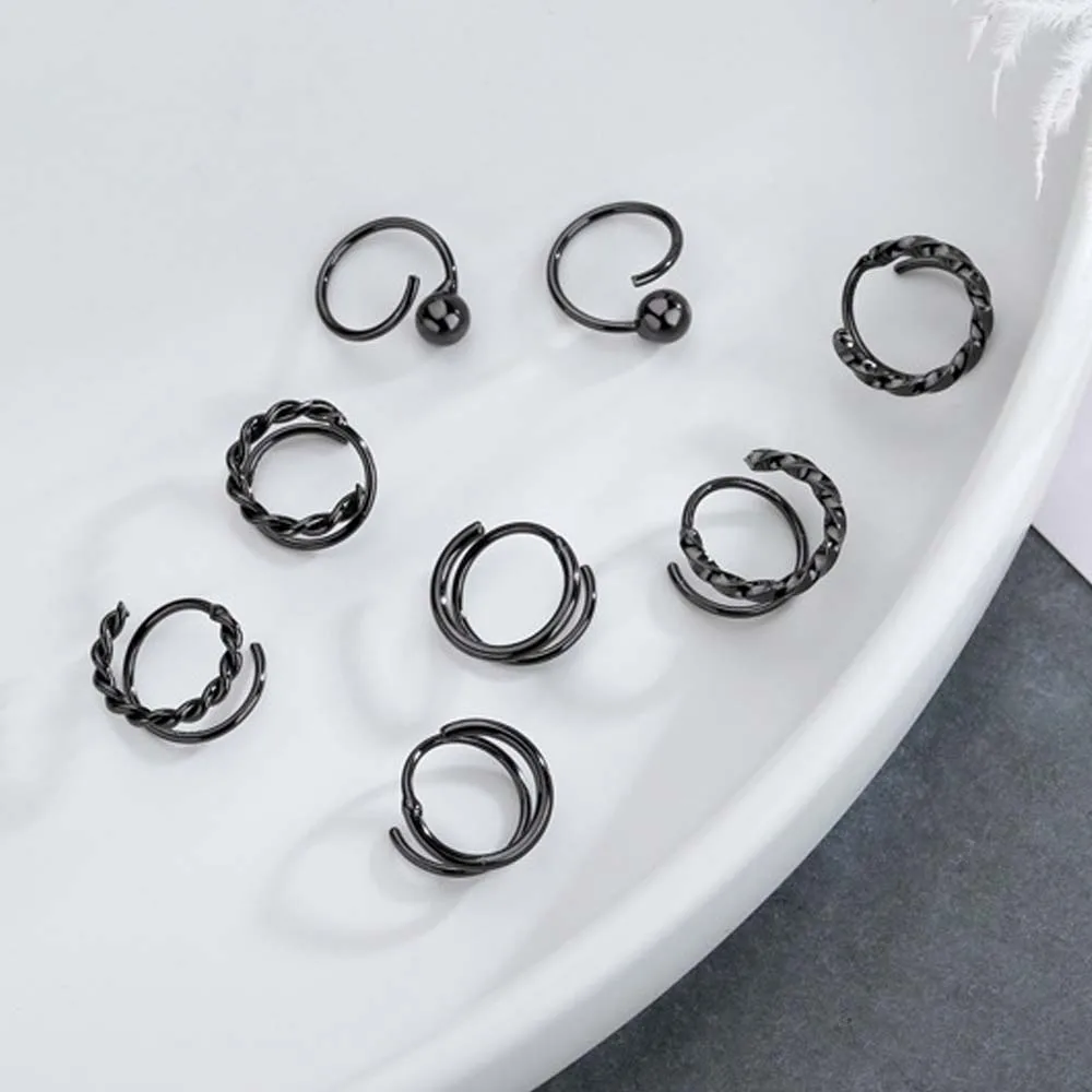 

Fashion Earring Geometric Spring Double Layer Cool Trendy Stud Earrings Simple Round Bead Twist Rotating Women 2021Jewelry