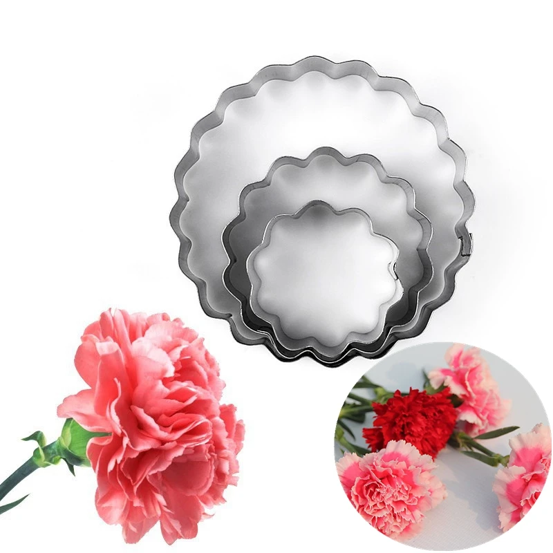 3 шт./компл. гвоздики в виде лепестков пресс формы для выпечки Нержавеющая сталь