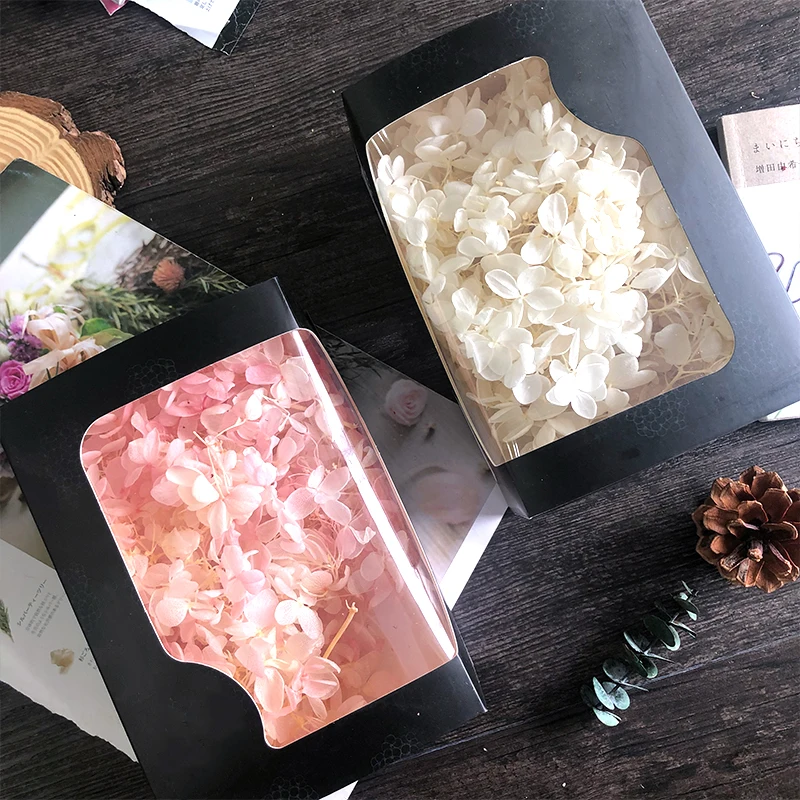 

20g Eternal Flower Hydrangea Head Immortal Flower DIY Box Set Wedding Bouquet Material Home Decor Christmas Valentine's Day Gift