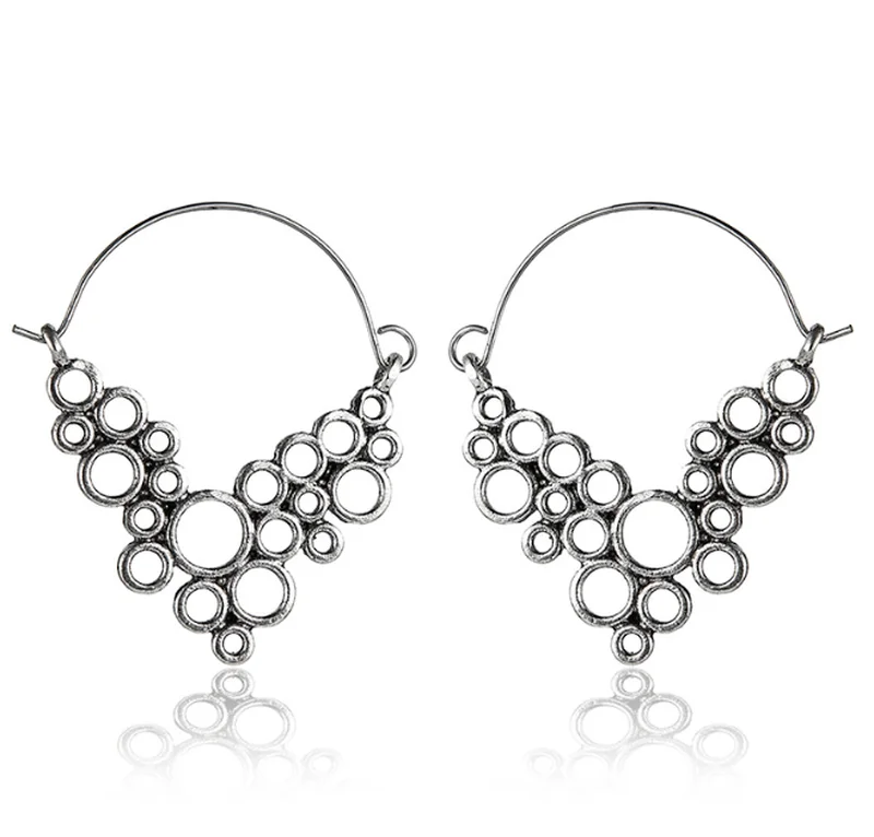 

Women Retro Butterfly Flower Alloy Hollow Drop Dangle Earrings Jewelry Christmas Gift