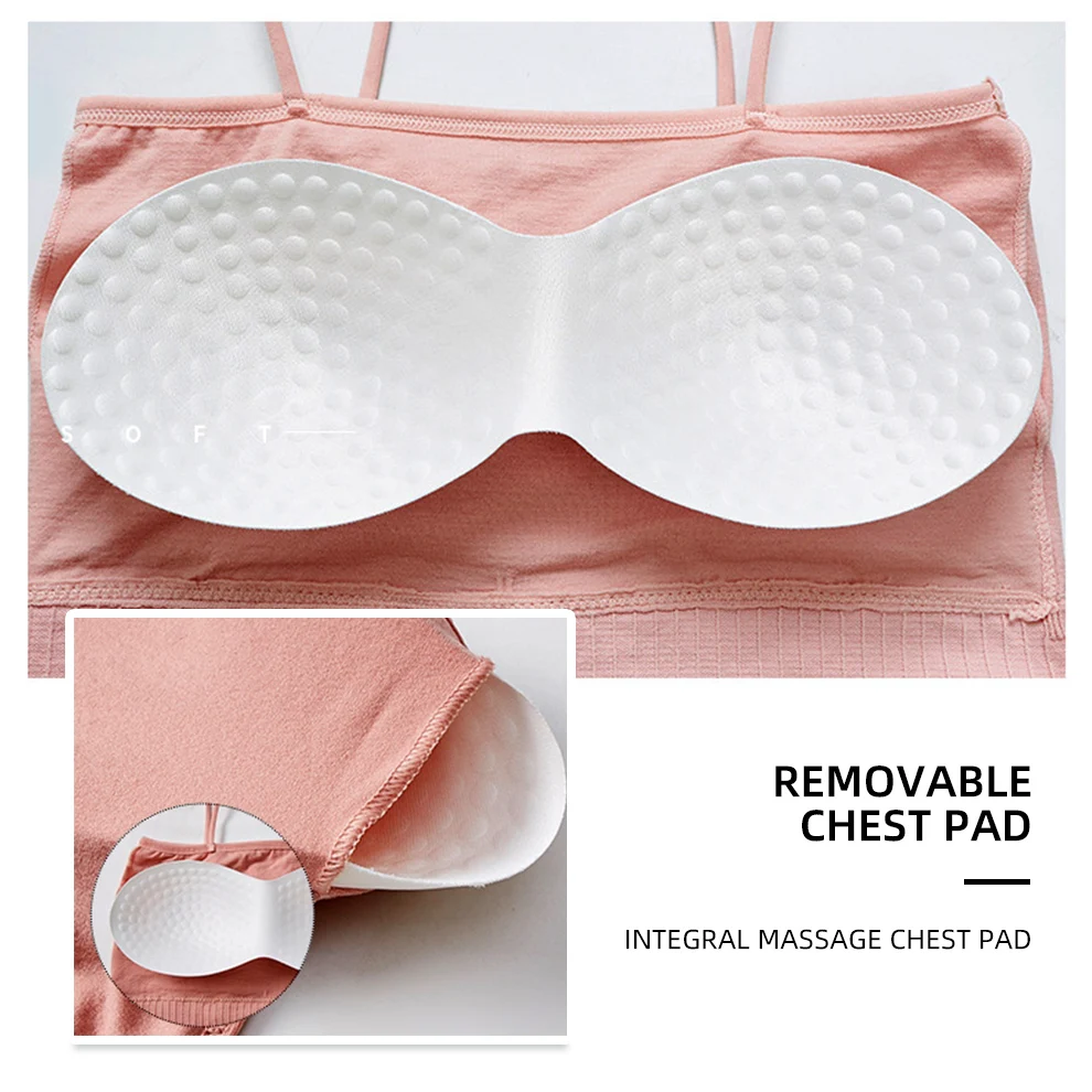 

30PC/Lot Tank Tops Women Tube Top Invisible Bra Seamless Underwear Female Bralette Push Up Crop Top Sexy Lingerie Women Crop Top