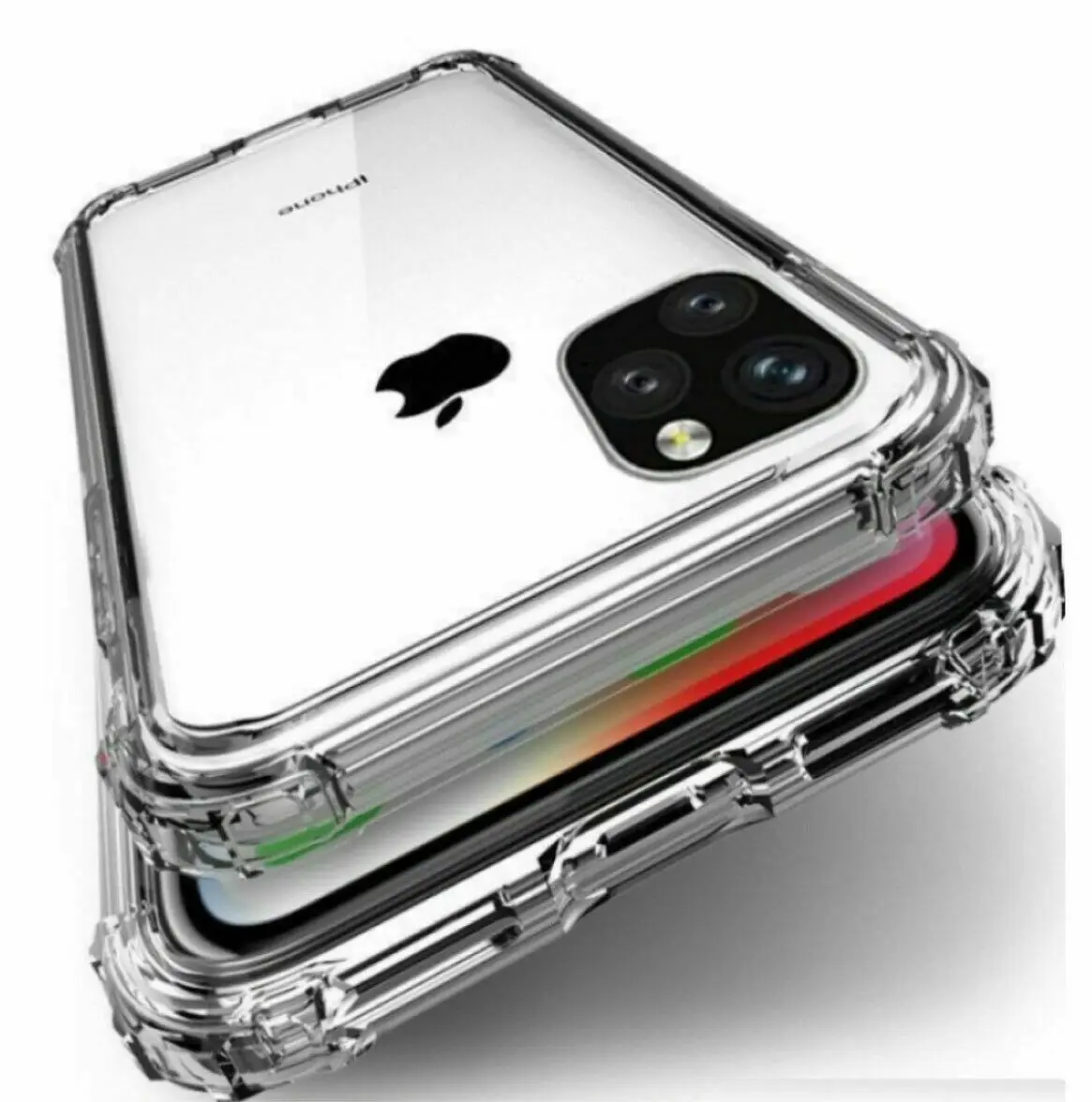 

Case For iPhone 13 11 12 Pro Max XR 7 8 SE 6 Clear Shockproof Bumper TPU Cover