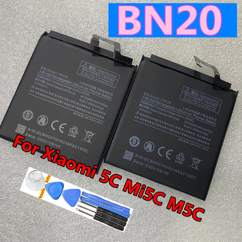 

NEW Original BM35 BN20 Battery For Xiaomi Mi4C Mi 4C M4C / 5C Mi5C M5C Mobile Phone Batteries