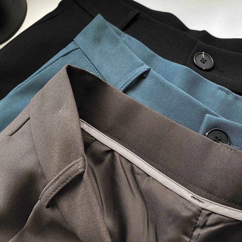 

Woman Pants Vintage Straight Knee Length Trousers Women England Style High Waist Pants Pantalon Femme Spodnie Damskie