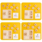 Детская деревянная математическая игрушка, материалы по методике Монтессори, обучающие игрушки для детей, средства для обучения начальной эксплуатации, доска для счета, обучающая игрушка