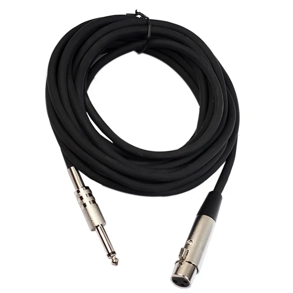 

5m/7.6m/10m 6.35mm Jack to XLR Cable Male to Female Professional Audio Cable for Microphones Speakers Consoles Amplifier