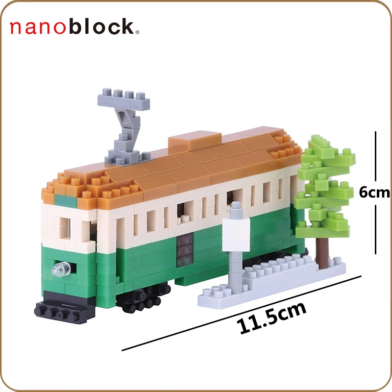 Новинка строительные блоки NANOBLOCK Мельбурн ТРАМ микро размер вызов детской модели