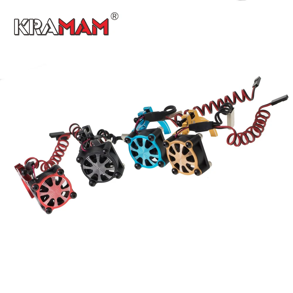 

36 мм Прочный металлический вентилятор охлаждения двигателя, регулируемый радиатор двигателя для автомобиля TRX4 SCX10 RC 3650 3660, детали для мотор...