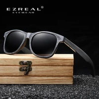 ezreal handmade bamboo and wood sunglasses polarized protection mens sunglasses global hot simple with wooden sunglasses box