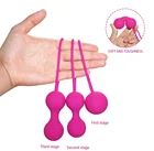 Утяжеленный шарик для упражнений Кегеля, набор из трех предметов для женской подтяжки влагалища, товары для восстановления после родов, секс-игрушки для взрослых