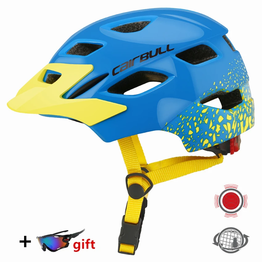 2020 Детский велосипедный шлем с задней подсветкой детский Сверхлегкий для