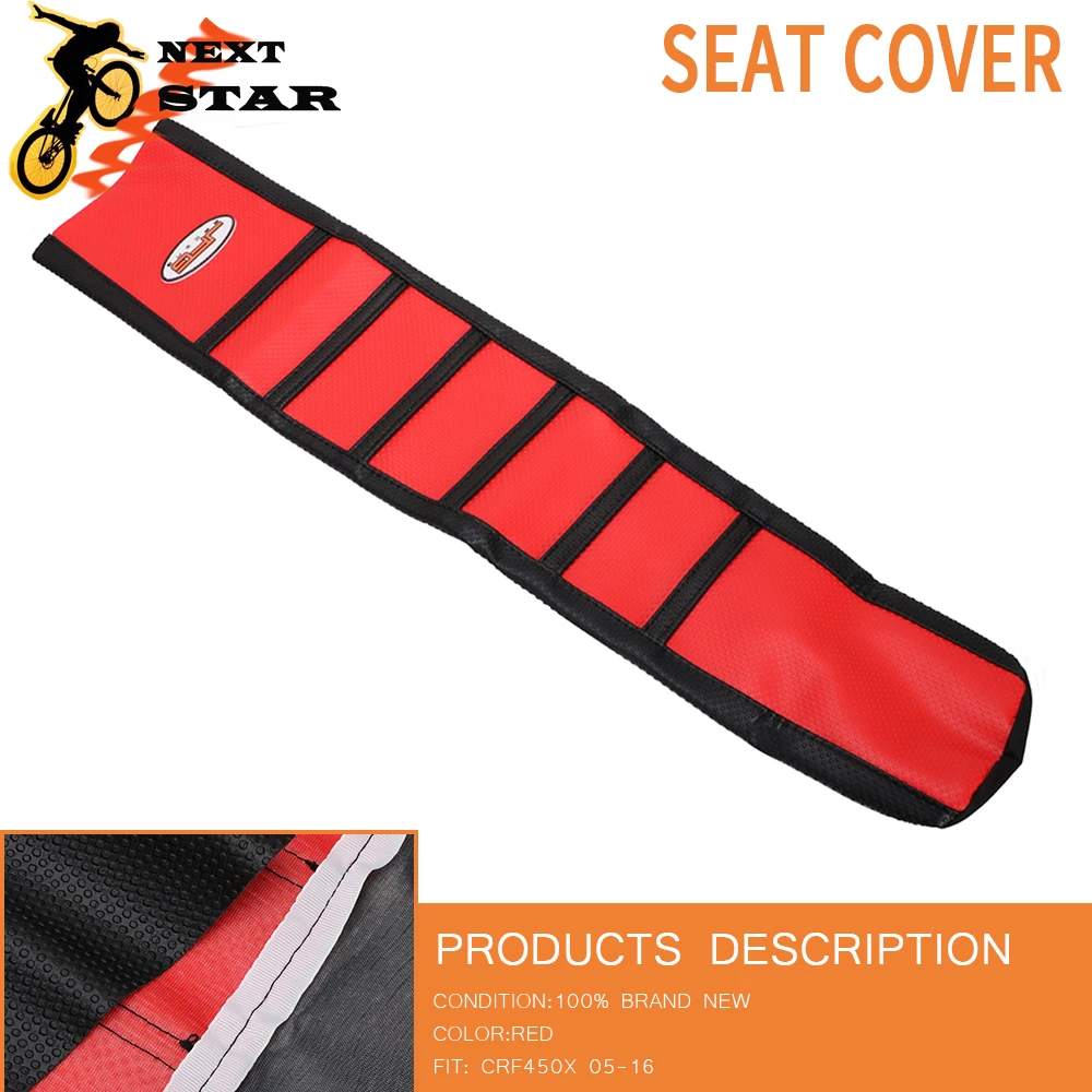 Мотоциклетный Кожаный Мягкий Нескользящий чехол для сиденья HONDA CRF450X CRF 450X CRF450 X 05