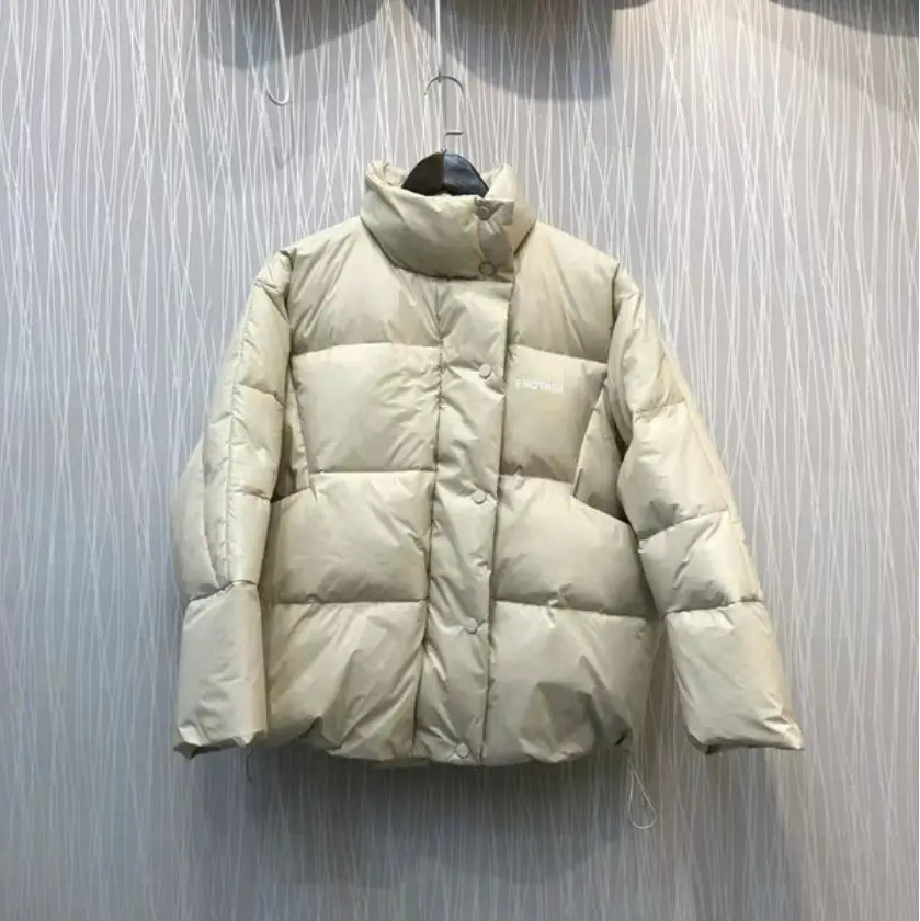 Новинка 2019 зимний женский пуховик короткий свободный однотонный черный зеленый