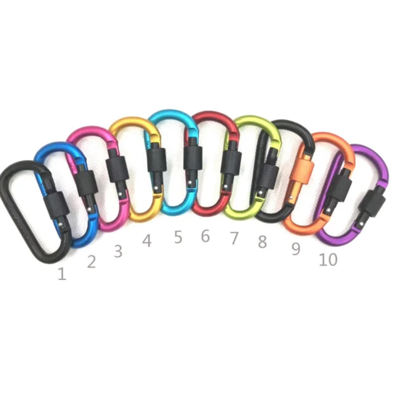 Карабин для скалолазания 8 см замок Тип d quickdraw Пряжка висячая алюминиевая гайка
