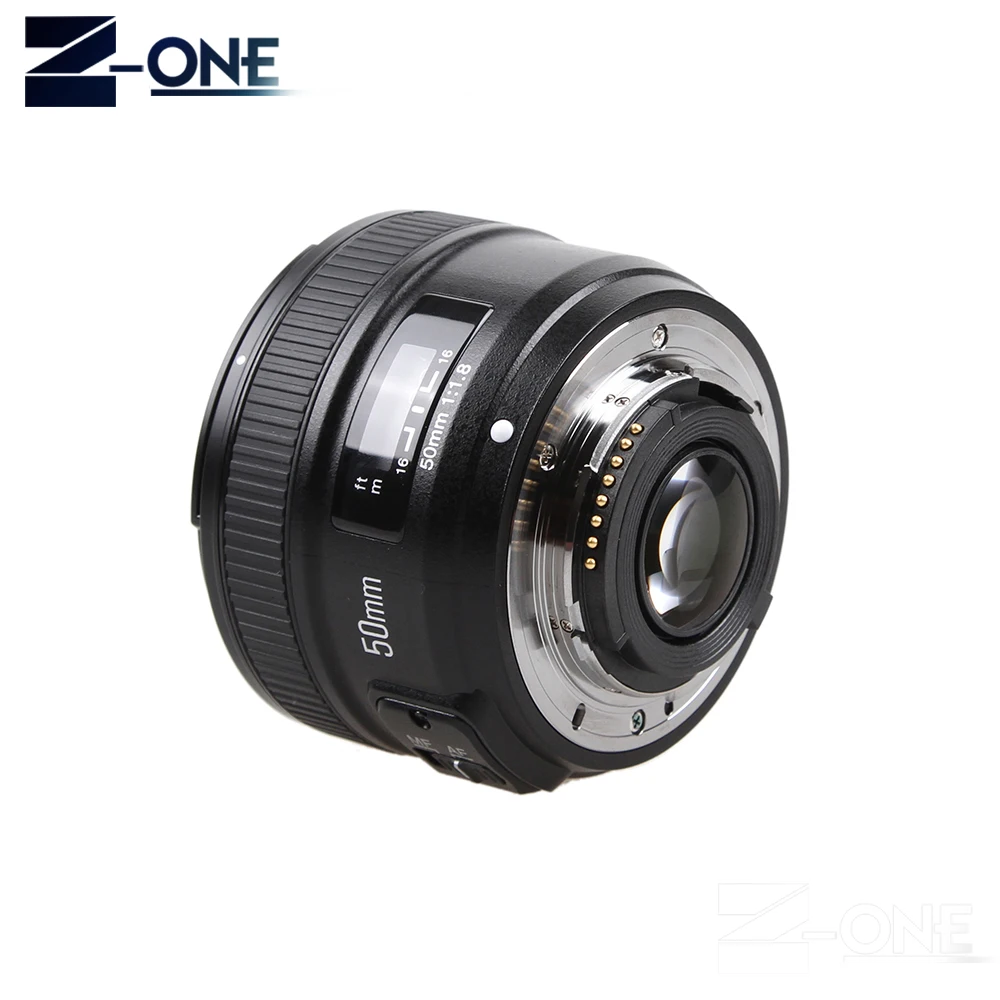 Объектив YONGNUO YN50mm F1.8 для камер Nikon большая диафрагма авто фокус объектив D800 D300 D700