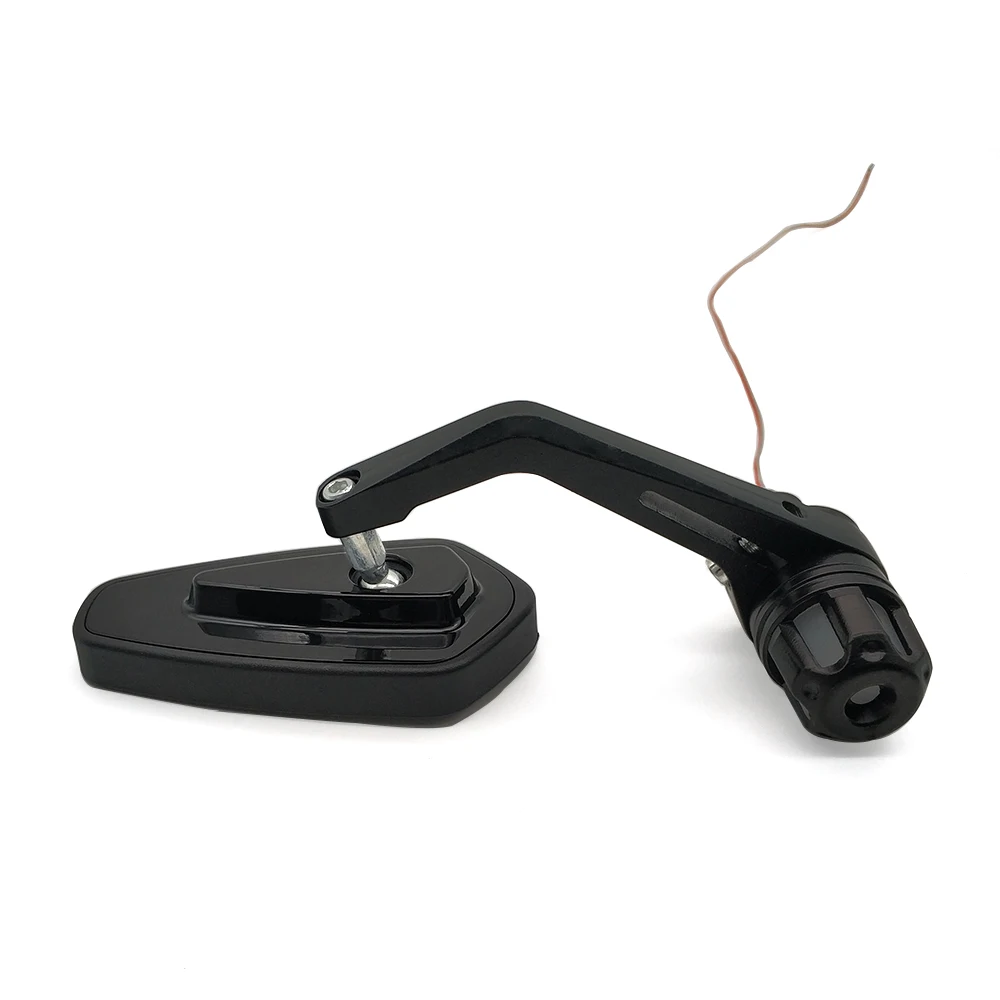 Мотоциклетное зеркало заднего вида со светодиодной подсветильник кой 22 мм для