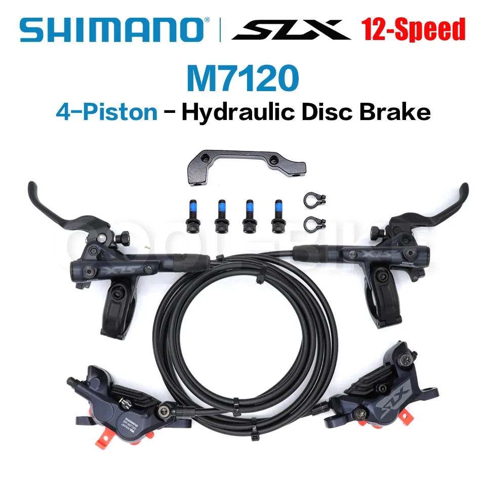 Продажа Shimano SLX M7100 2-поршневой M7120 4-поршневой Гидравлический дисковый тормоз для горного велосипеда MTB тормоз 800/900 мм 1500/1600 мм