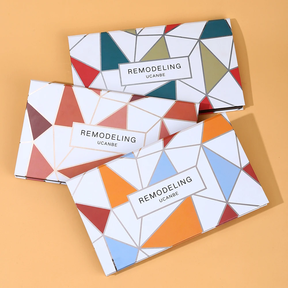 UCANBE набор для макияжа Тени век + бронзант контур румяна хайлайтер мерцающий