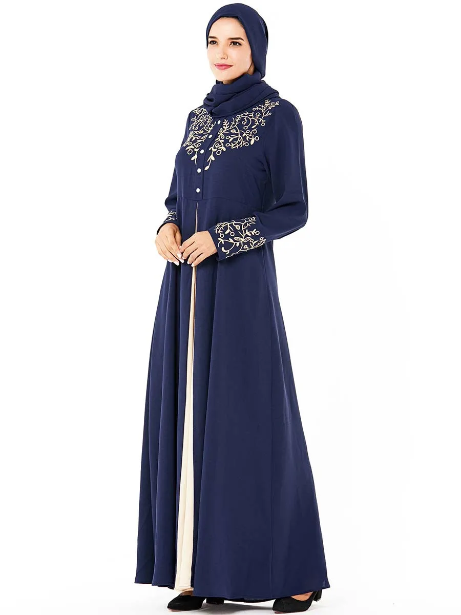 Дубай Кафтан платье мусульманские Вечерние abaya женские арабские кружева Patchwork Ain