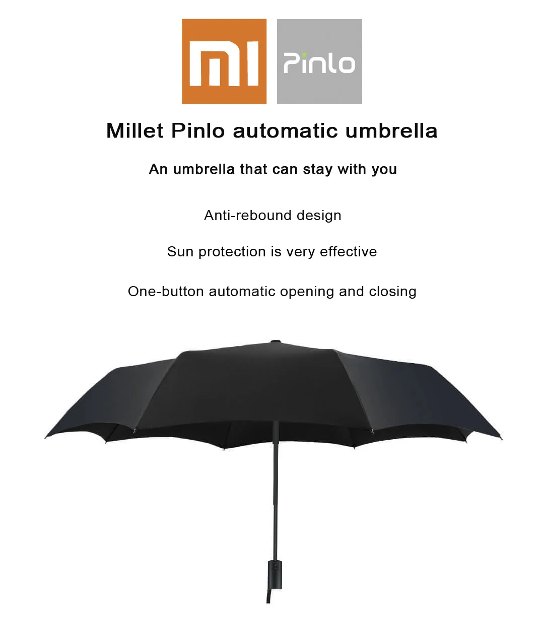 Xiaomi Pinlo зонтик водонепроницаемый слой 4 Ультрафиолетовый солнцезащитный крем сильный ветер зонтик умный дом