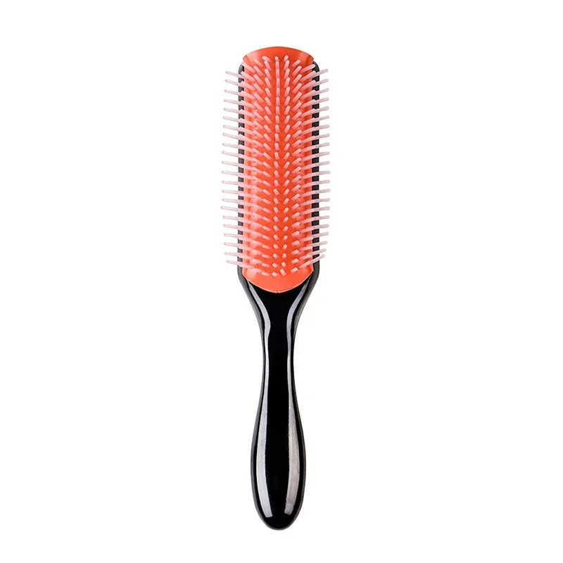 

Hair Comb 9-Row Detangling Hair Brush Classic Rat Tail Combs Styling Hairbrush Straight Curly Wet Hair Scalp Massage Brush Women