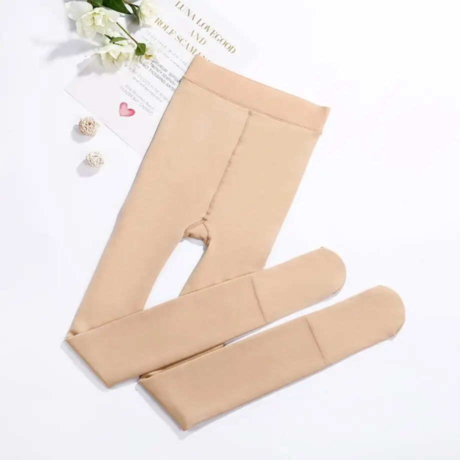 Зимние плотные бархатные колготки большого размера 300 г женские пикантные rajstopy